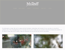 Tablet Screenshot of mcduffproductions.com